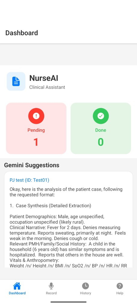 NurseAI Dashboard