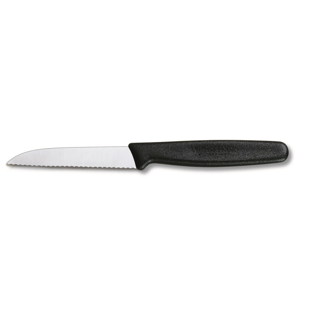 Victorinox Serrated Paring Knife 8cm Black Kitchenware Superstore