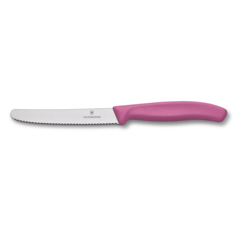 VictorInox Tomato & Sausage Knife 11cm Pink Swiss Classic Kitchenware