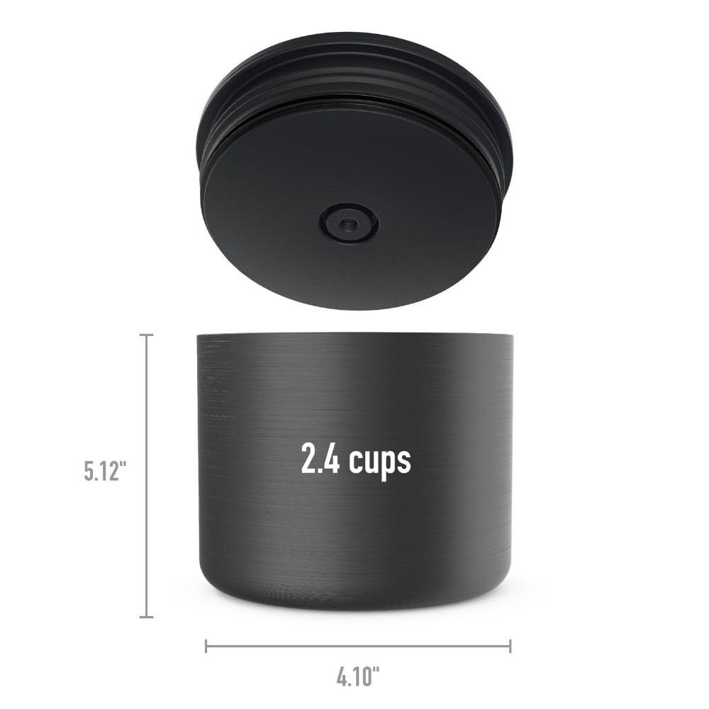 Bentgo Stainless Steel Insulated Food Container Carbon Black