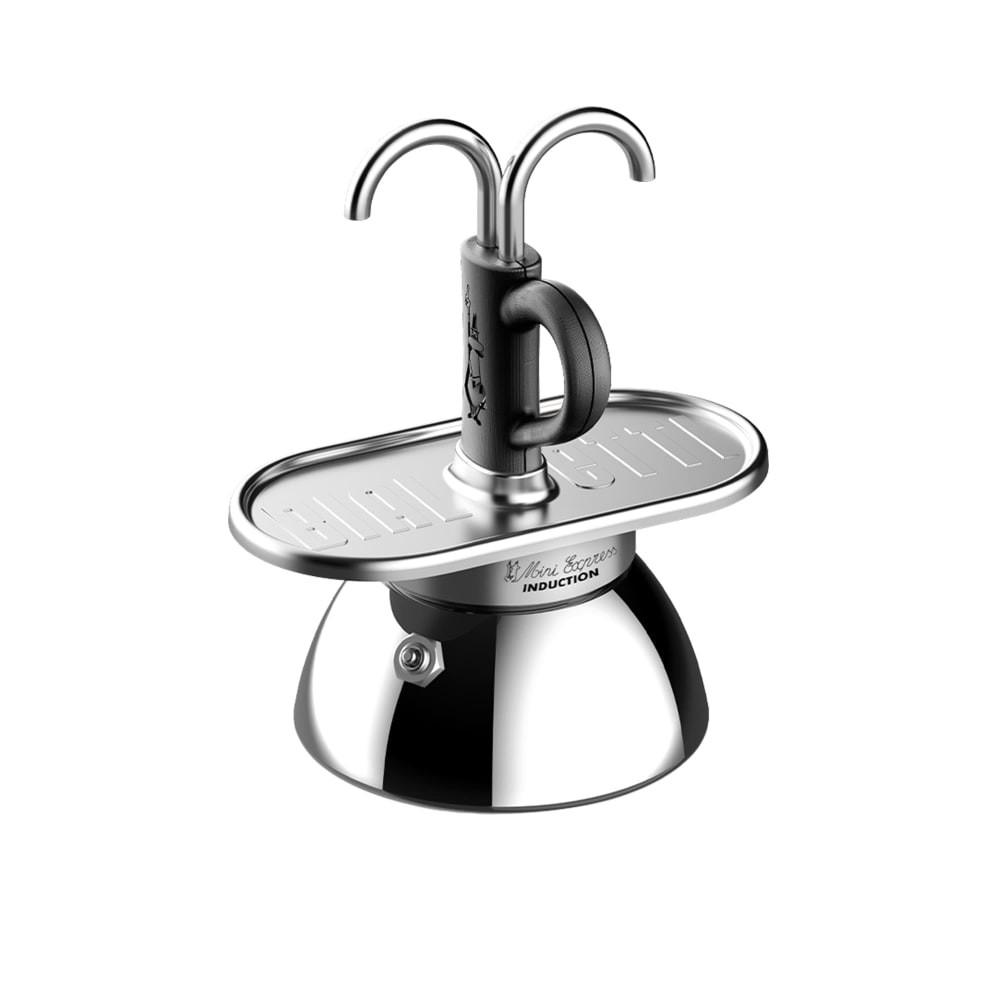 Bialetti Mini Express Induction Espresso Maker 2 Cup Black