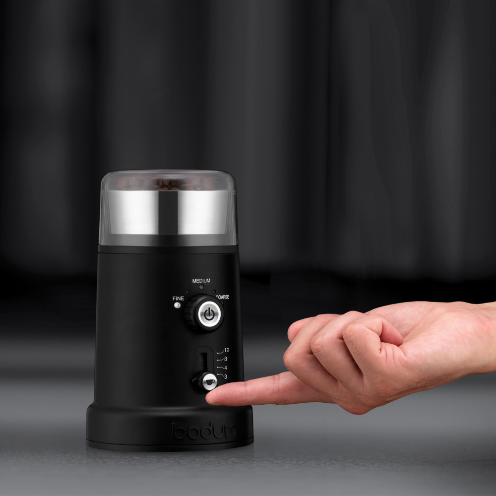 Bodum Bistro Electric Adjustable Blade Coffee Grinder Black