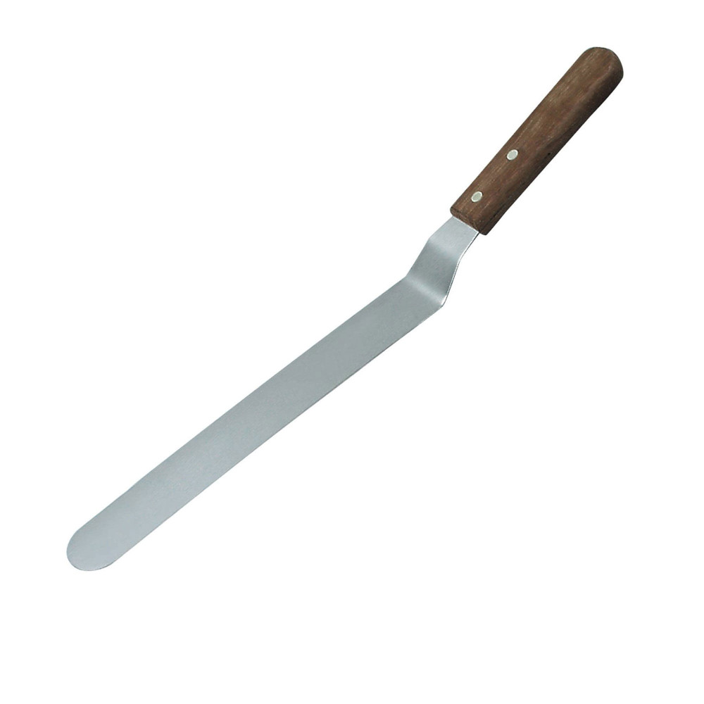 Chef Inox Offset Spatula with Wood Handle 30cm