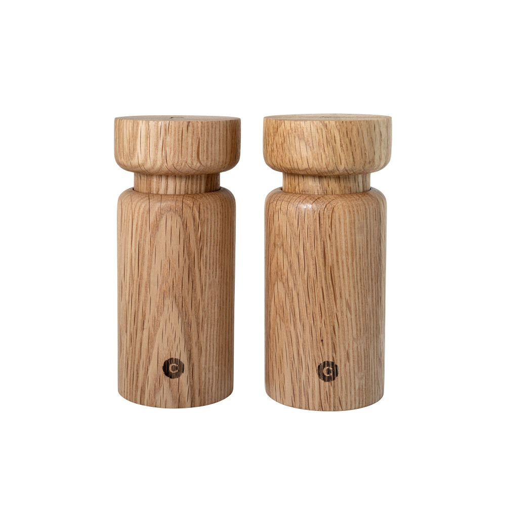 CrushGrind Helsinki Salt and Pepper Mill Set Oak Kitchenware Australia