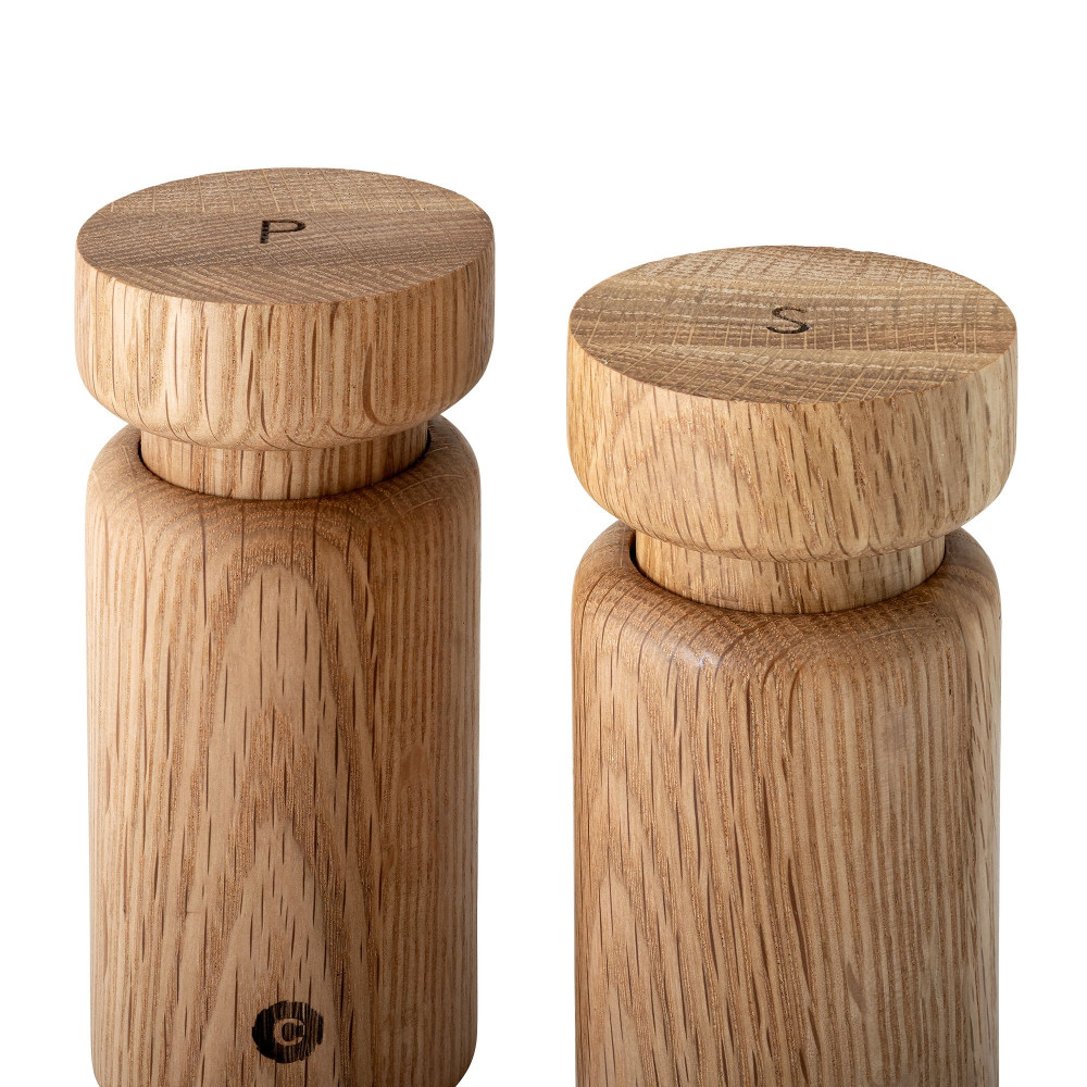 CrushGrind Helsinki Salt and Pepper Mill Set Oak Kitchenware Australia