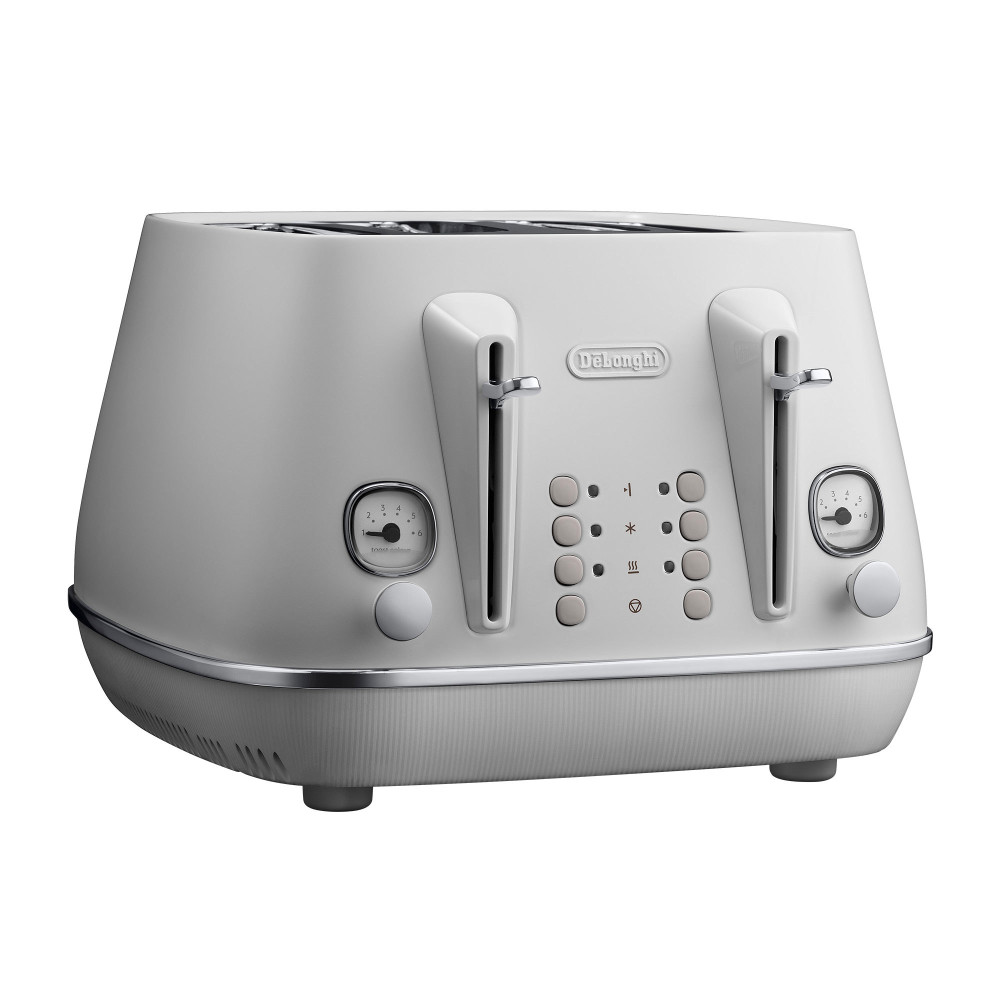 DeLonghi Distinta Moments CTIN4003W 4 Slice Toaster White Kitchenware