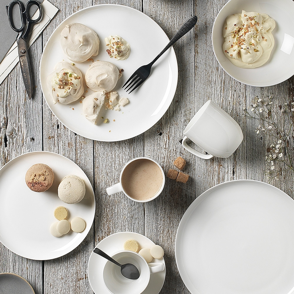 Ecology Canvas White Dinner 12 Piece Set Kitchenware Australia