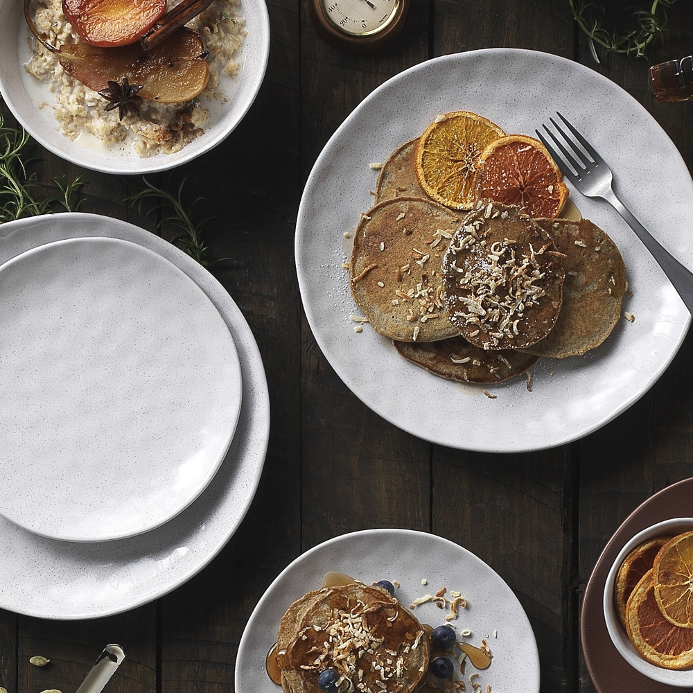 Ecology Speckle 12 Piece Dinner Set Milk Kitchenware Australia