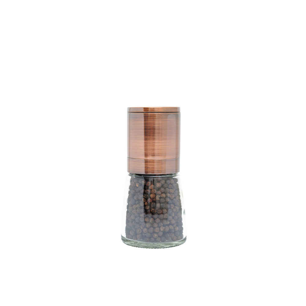 Grind & Shake Copper Upside Down Mill with Black Peppercorn 65g