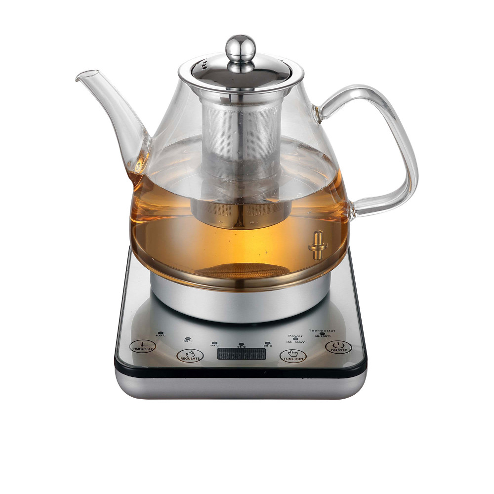 Healthy Choice Digital Glass Kettle with Tea Infuser 1.2L Kitchenware