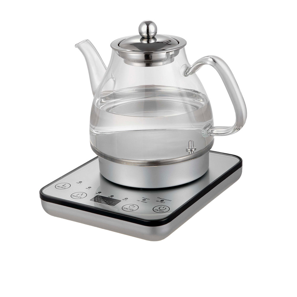 Healthy Choice Digital Glass Kettle with Tea Infuser 1.2L Kitchenware