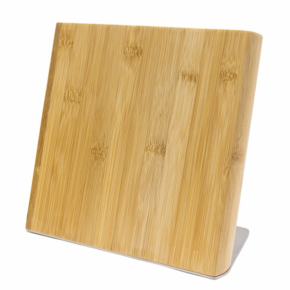 Icon Chef Magnetic Knife Stand with Stainless Steel Base Bamboo
