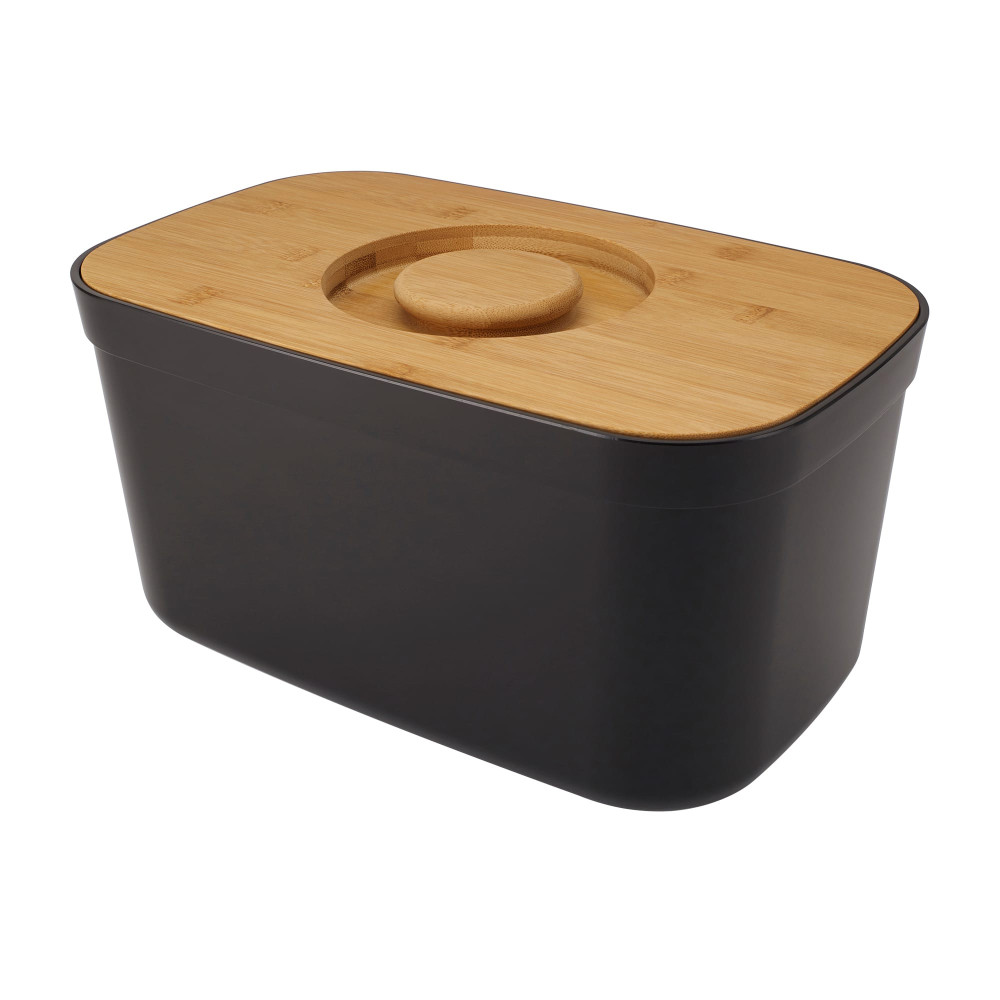 Joseph Joseph Bread Bin with Bamboo Lid Black Kitchenware Australia