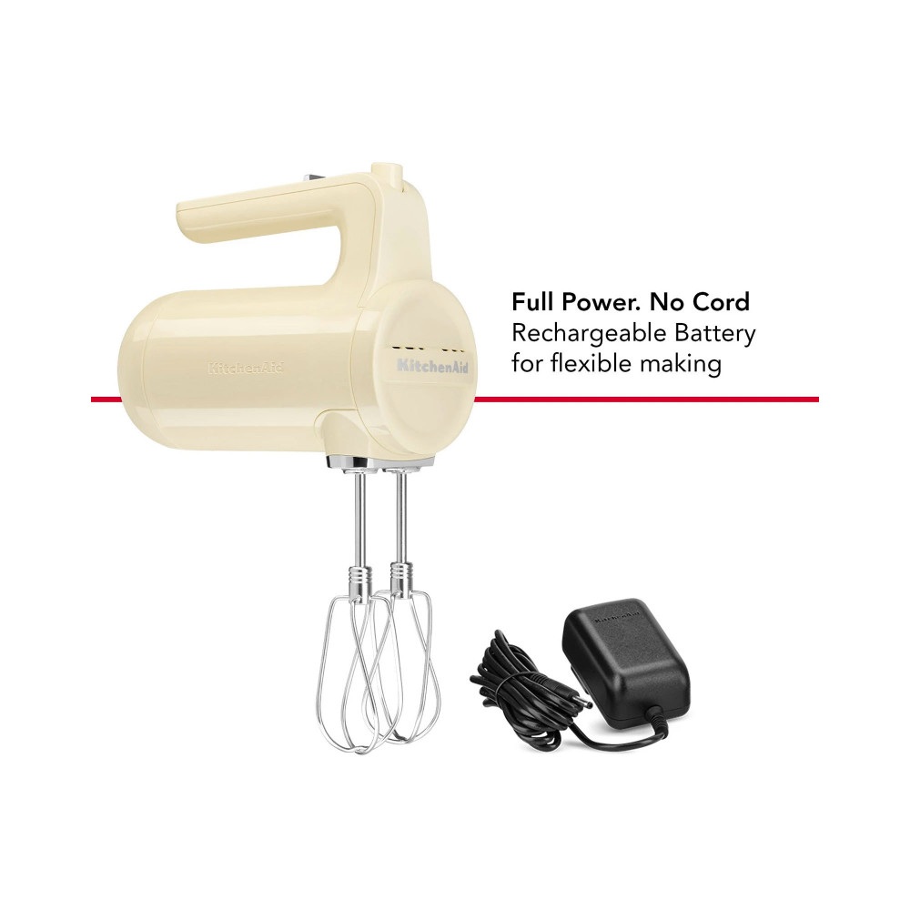 KitchenAid KHMB732 Cordless Hand Mixer Almond Cream Kitchenware Australia