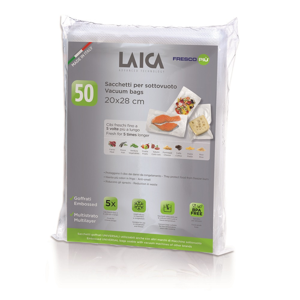 Laica Vacuum Bags 20 x 28cm Pack of 50