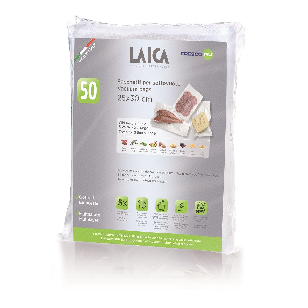 Laica Vacuum Bags 25 x 30cm Pack of 50