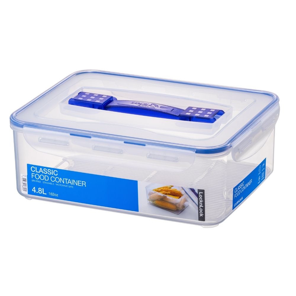 Lock & Lock Rectangular Tall Container with Handle 4.8L