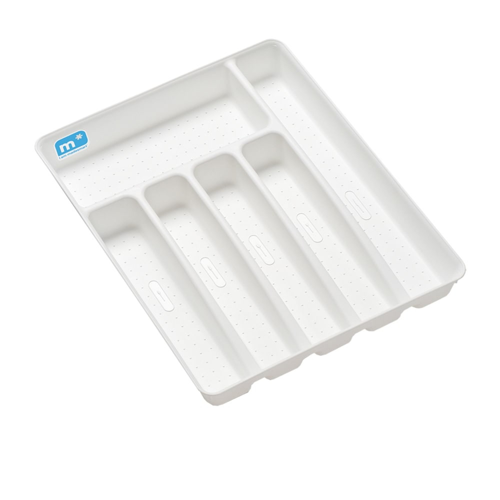 Madesmart Basic Cutlery Tray 6 Compartment White