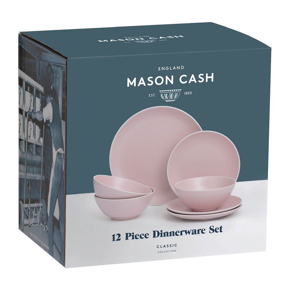 4240 EOL 4 x Mason Cash Classic Collection Bowls 17cm  Pink 