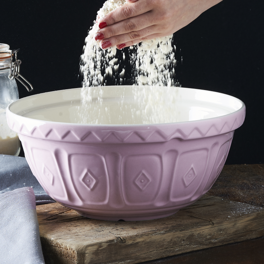 Mason Cash Earthenware Mixing Bowl 24cm 2L Pink