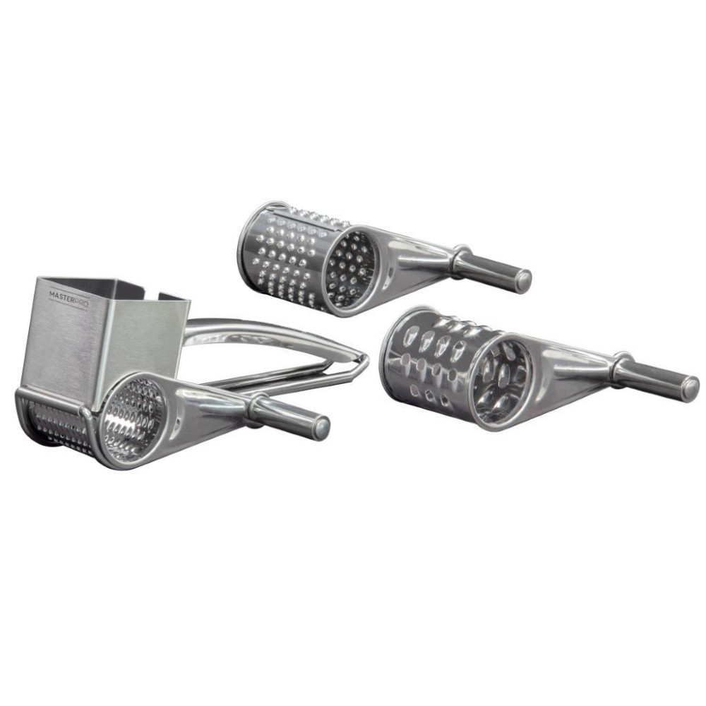 MasterPro Deluxe Rotary Grater with 3 Blades