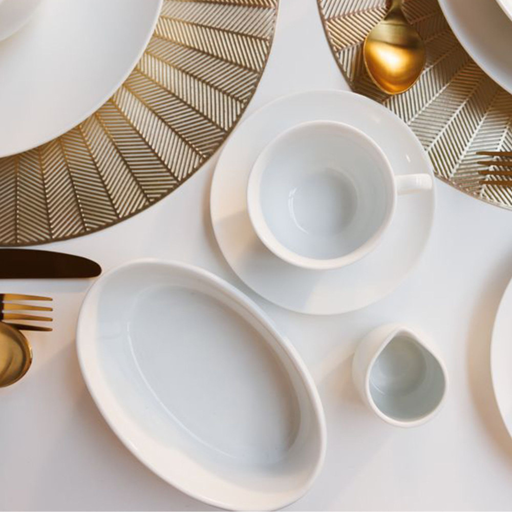 Mikasa Chalk Oval Pie Dish 18x5cm | Kitchenware Australia