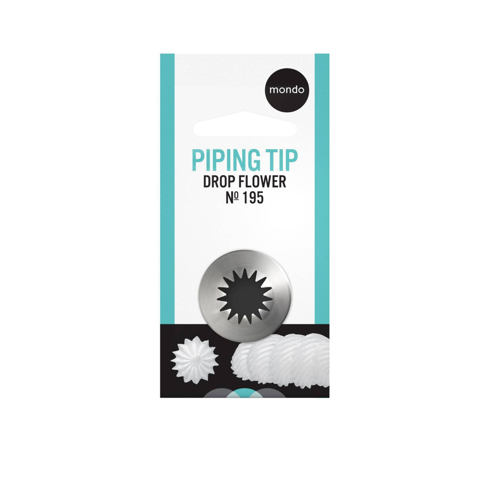 Mondo LG Drop Flower Piping Tip #195