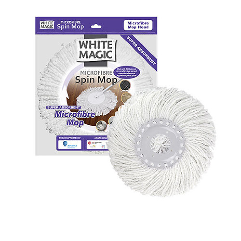 White Magic Spin Mop Microfibre Mop Head (Original) Kitchenware Australia