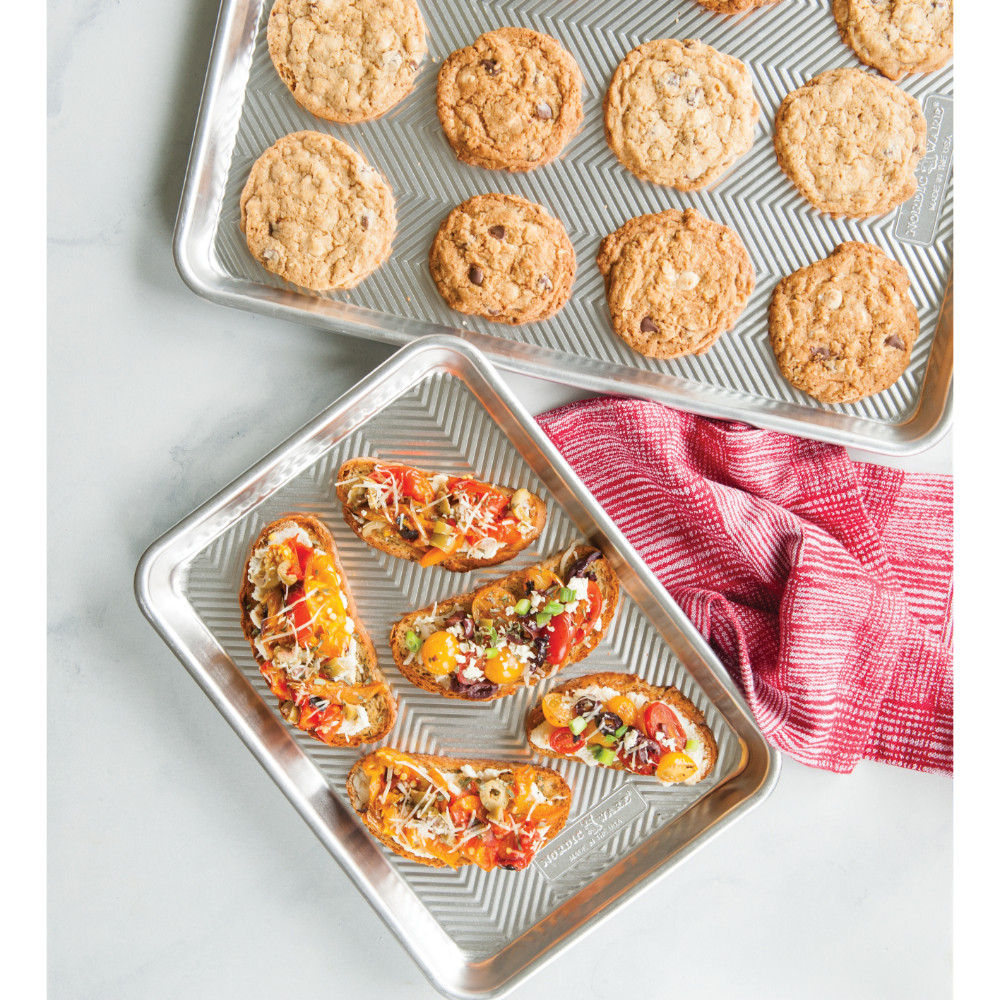 Nordic Ware Naturals Prism Textured Baker's Bundle Quarter and Half