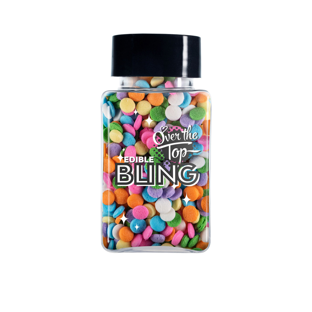 Over The Top Edible Bling Pastel Sequins Mixed 55g