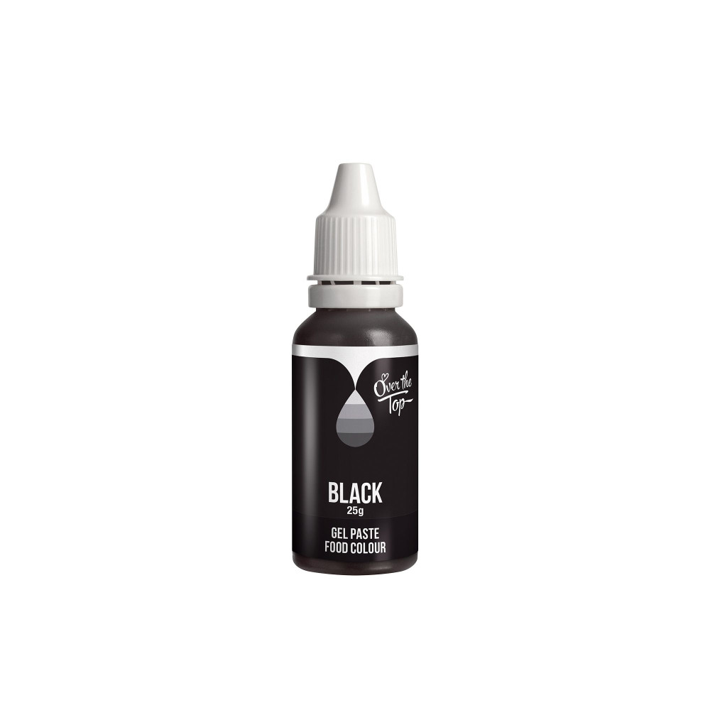 Over the Top Gel Food Colour 25ml Black