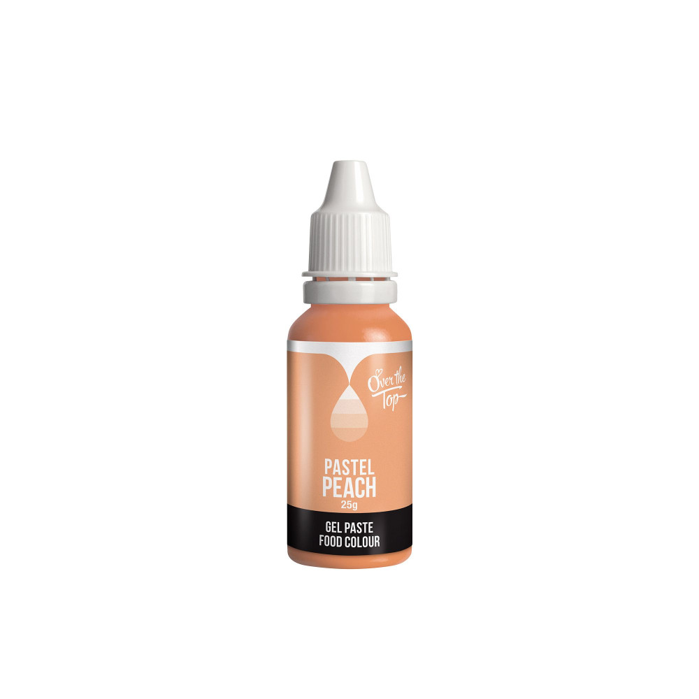 Over the Top Pastel Gel Food Colour 25ml Peach