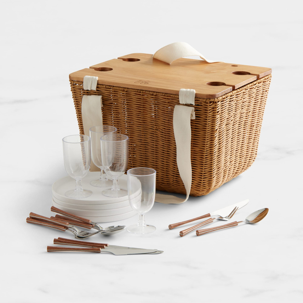 Salisbury & Co 4 Person Picnic Basket with Table Kitchenware Australia