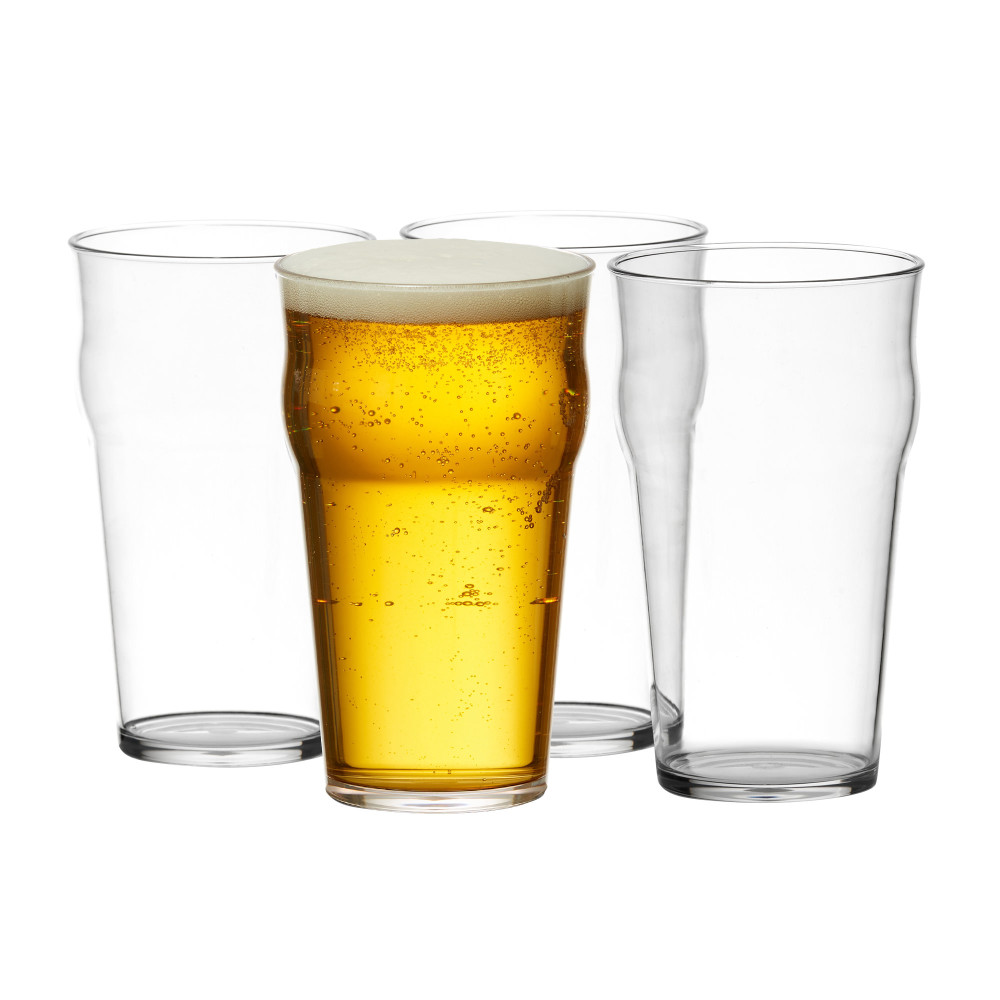 Salisbury & Co Unbreakable Beer Glass 600ml Set of 4 Kitchenware