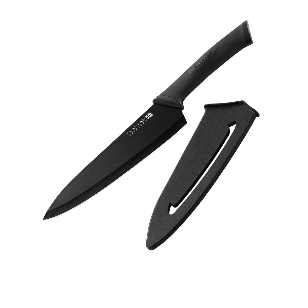 Scanpan Spectrum Soft Touch Cooks Knife 18cm Black
