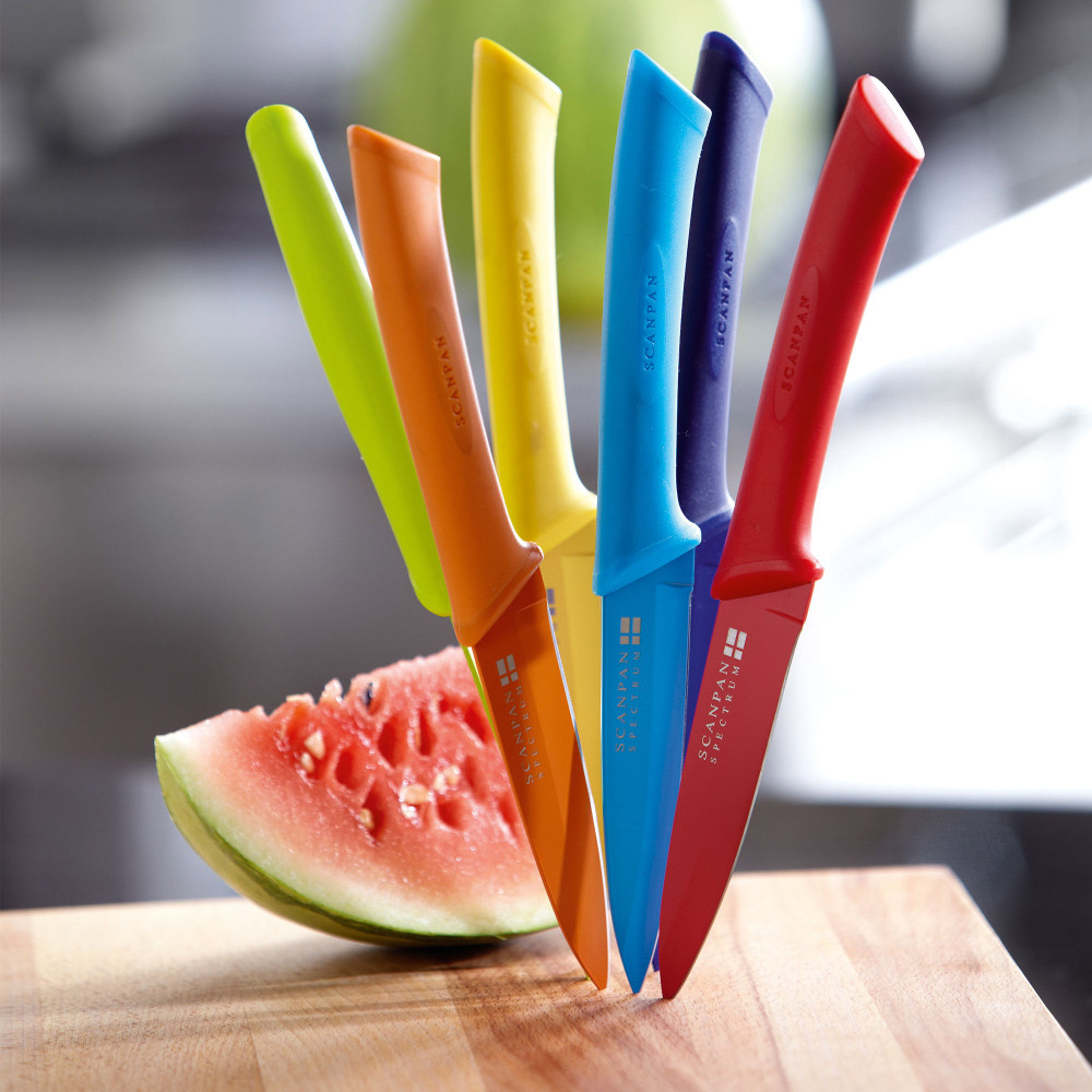 Scanpan Spectrum Soft Touch Utility Knife 9.5cm Blue Kitchenware