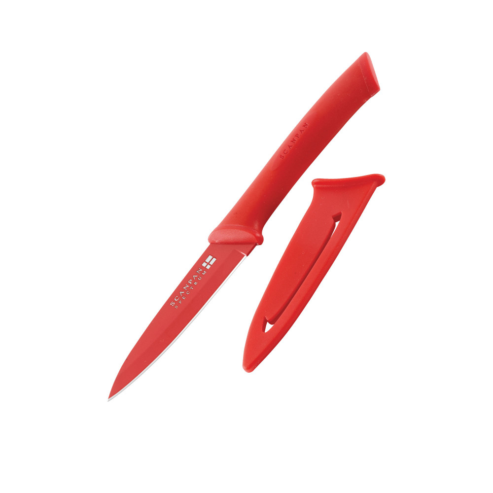 Scanpan Spectrum Soft Touch Utility Knife 9.5cm Red