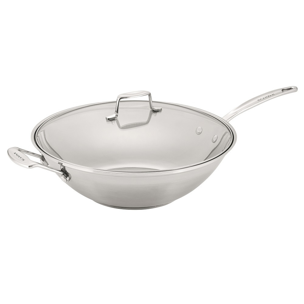 Scanpan Impact Wok with Lid 36cm Kitchenware Australia