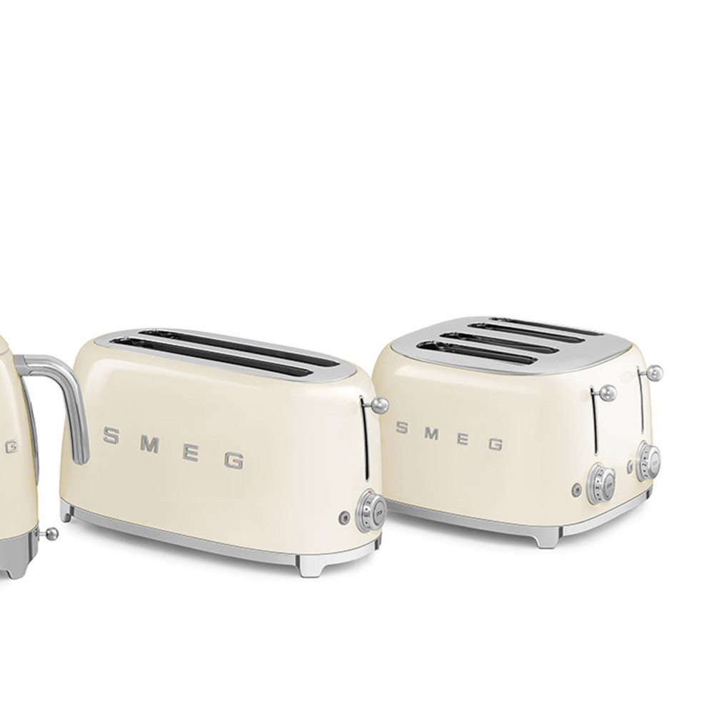 Smeg 50's Retro Style TSF02 4 Slice Toaster Cream Kitchenware Australia