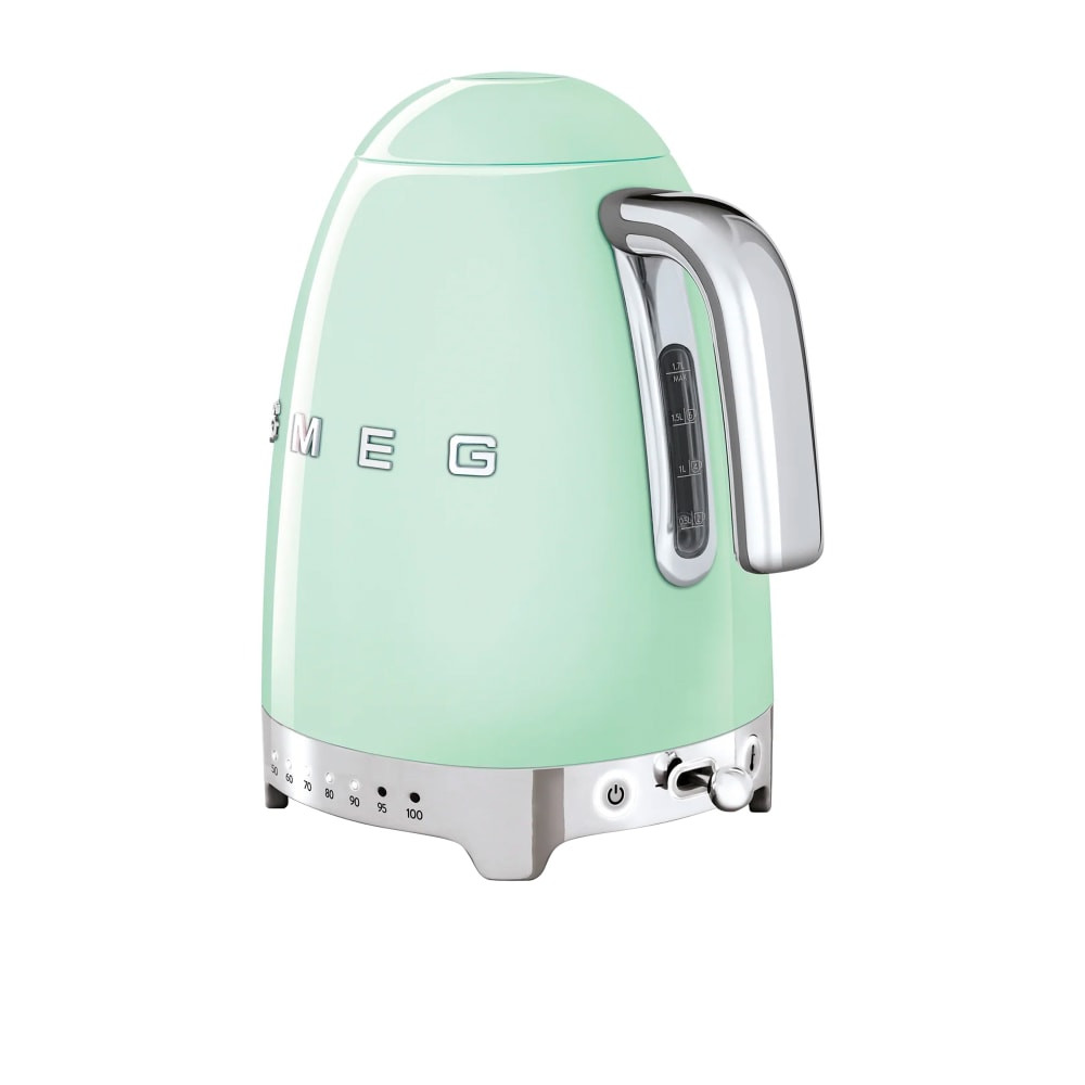 Smeg 50's Retro Style Variable Temperature Kettle 1.7L Pastel Green
