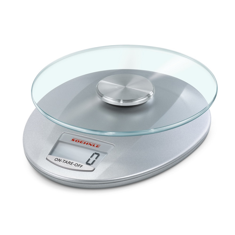 Soehnle Roma Removable Glass Weighing Plate Digital Kitchen Scale 5kg
