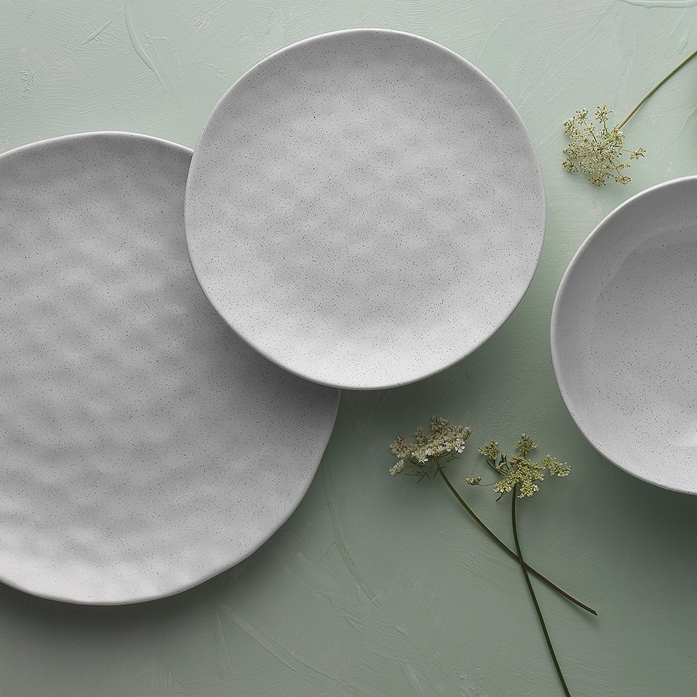 Ecology Speckle Dinner Set of 12 Milk Kitchenware Australia