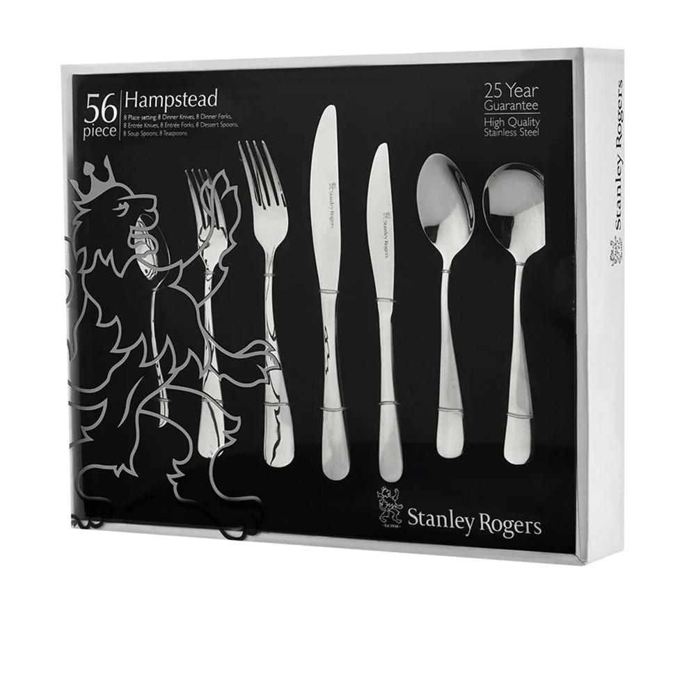 Stanley Rogers Hampstead Cutlery Set 56 Piece Kitchenware Australia