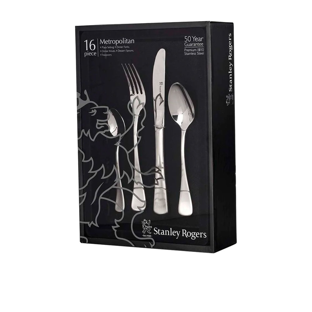 Stanley Rogers Metropolitan Cutlery Set 16pc Kitchenware Australia