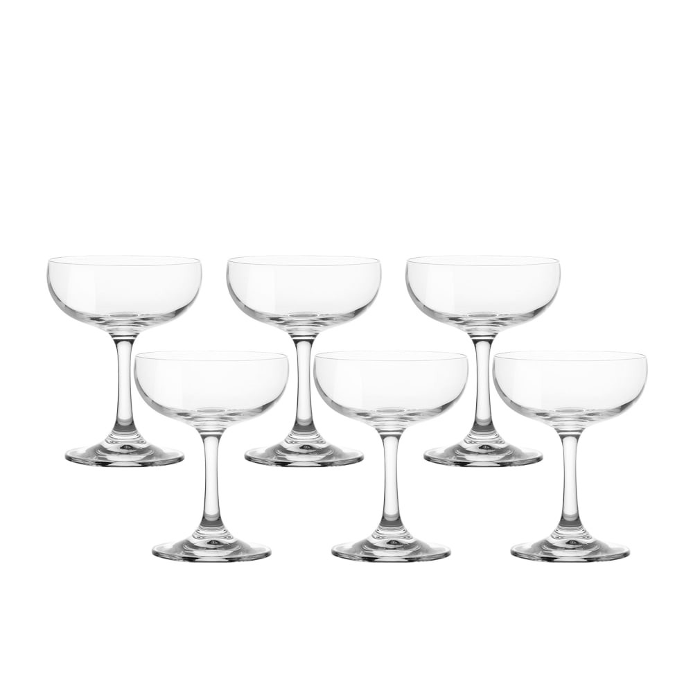 Stanley Rogers Tamar Champagne Coupe Glass 220ml Set of 6 Kitchenware
