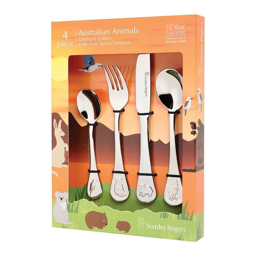 Stanley Rogers Childrens Cutlery Australian Animals Set of 4