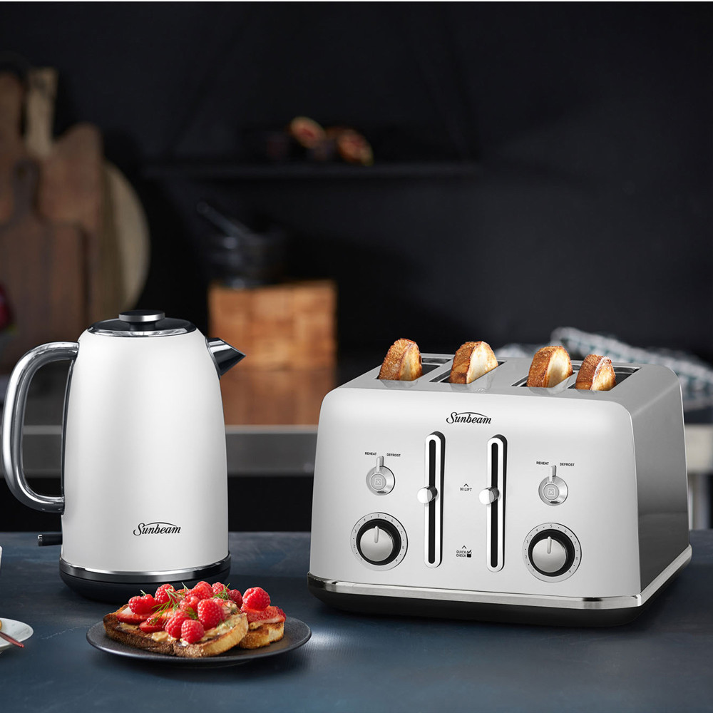 Sunbeam Alinea TA2740W 4 Slice Toaster Ocean Mist Kitchenware Australia