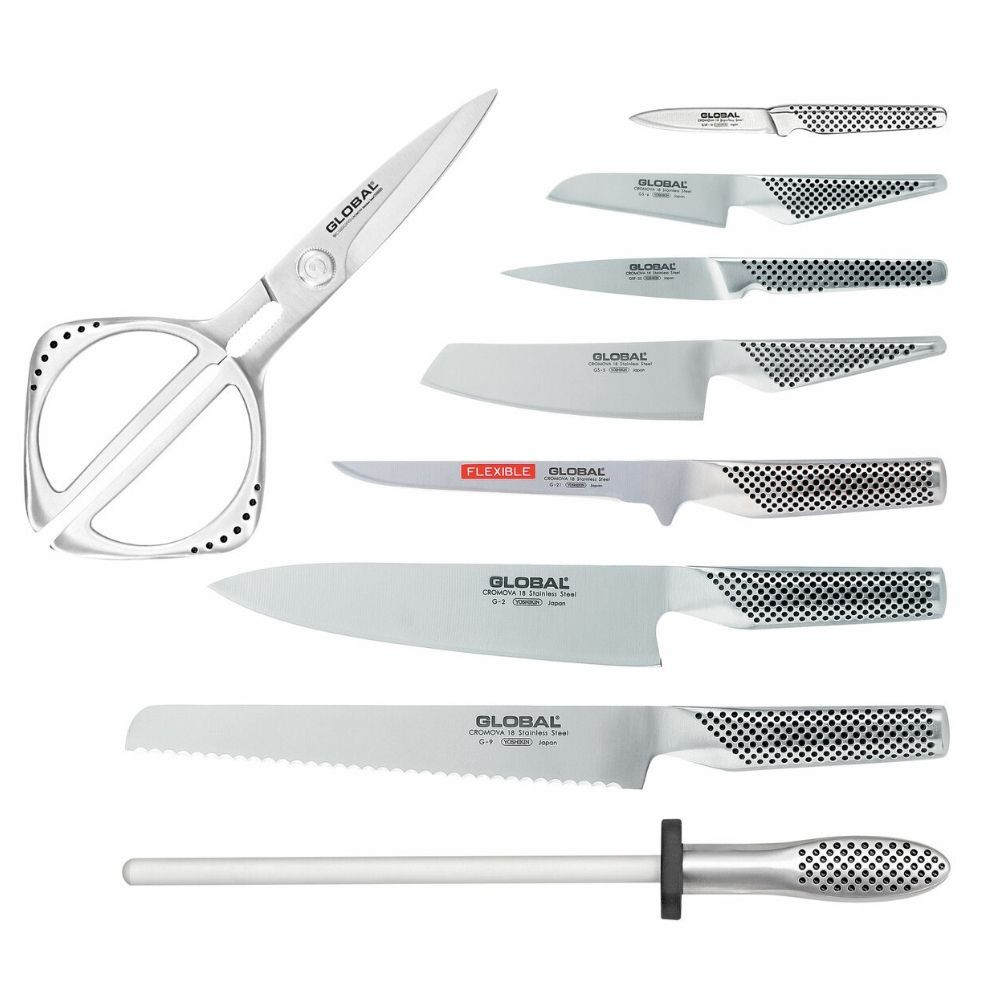 Global Knife Block Set, Takashi 10pc Kitchenware Australia