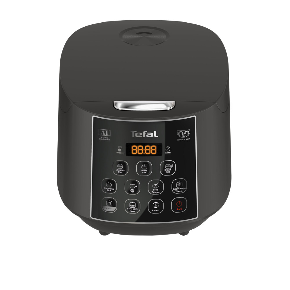 Tefal Easy RK736 Rice and Slow Cooker Plus 1.8L Black Kitchenware