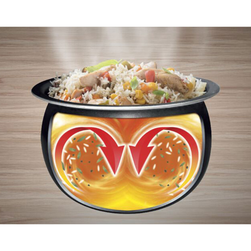 Tefal Easy RK736 Rice and Slow Cooker Plus 1.8L Black Kitchenware